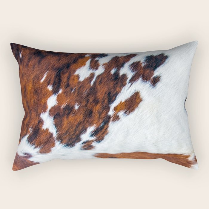 Rustic cow faux fur, cowhide Rectangular Pillow Gallery Image 2