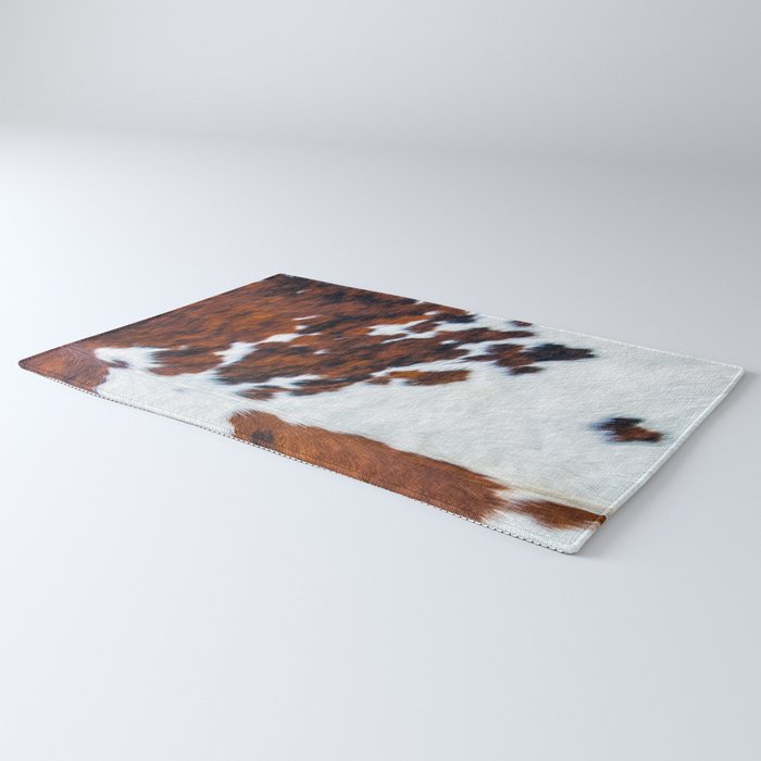 Rustic cow faux fur, cowhide Rug Gallery Image 3