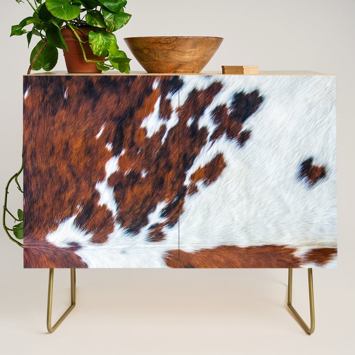 Rustic cow faux fur, cowhide Credenza Gallery Image 1