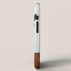 Rustic cow faux fur, cowhide iPhone Case Gallery Image 2