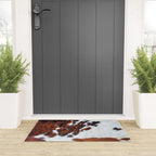 Rustic cow faux fur, cowhide Welcome Mat Gallery Image 3