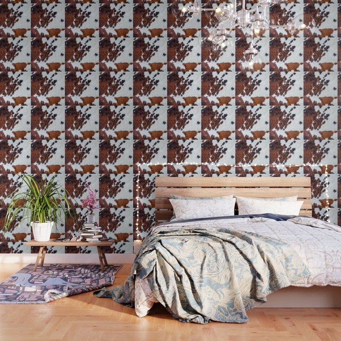 Rustic cow faux fur, cowhide Wallpaper Gallery Image 3
