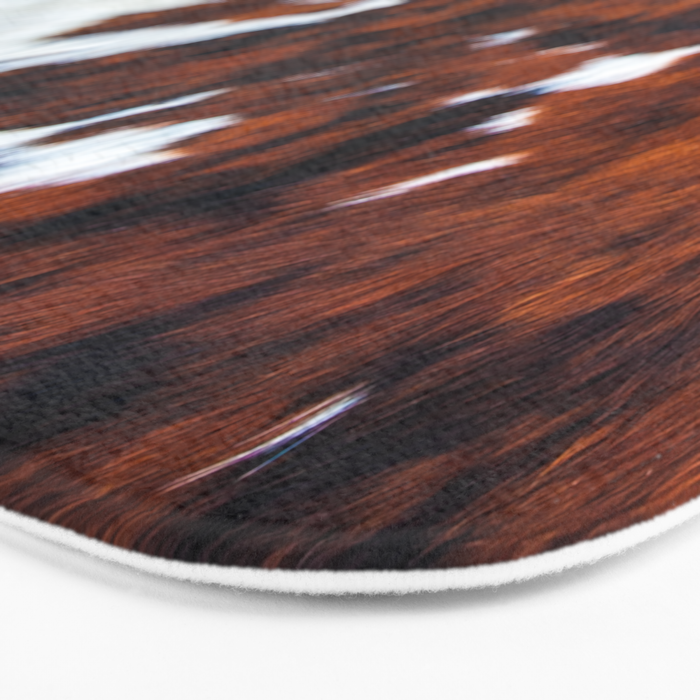 Rustic cow faux fur, cowhide Bath Mat Gallery Image 3