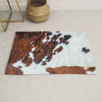 Rustic cow faux fur, cowhide Rug Gallery Image 1