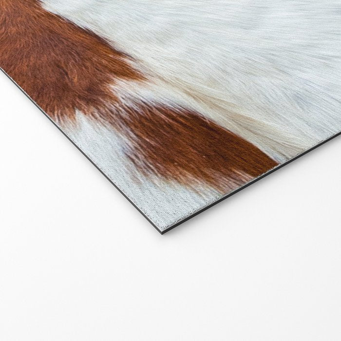 Rustic cow faux fur, cowhide Welcome Mat Gallery Image 2