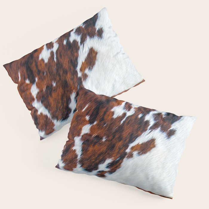 Rustic cow faux fur, cowhide Pillow Sham Gallery Image 3