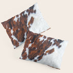 Rustic cow faux fur, cowhide Pillow Sham Gallery Image 3