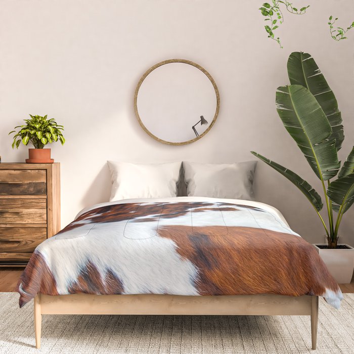 Rustic cow faux fur, cowhide Comforter Gallery Image 3