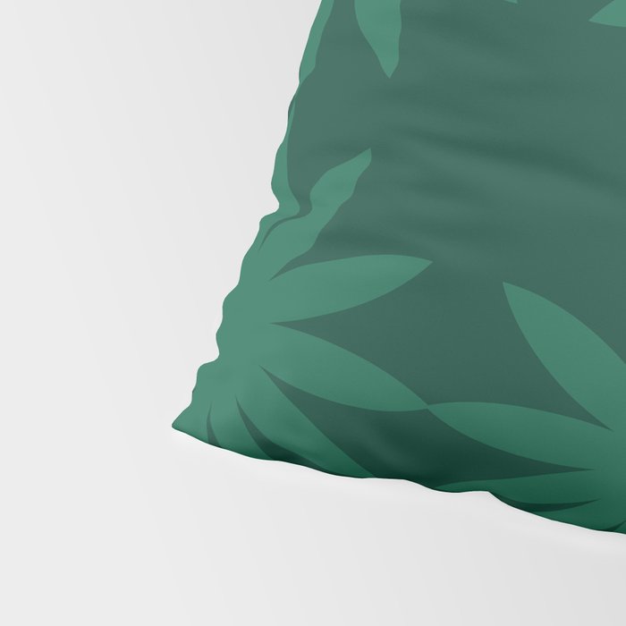 Emerald star flower Pillow Sham Gallery Image 4