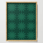 Emerald star flower Serving Tray Gallery Image 1