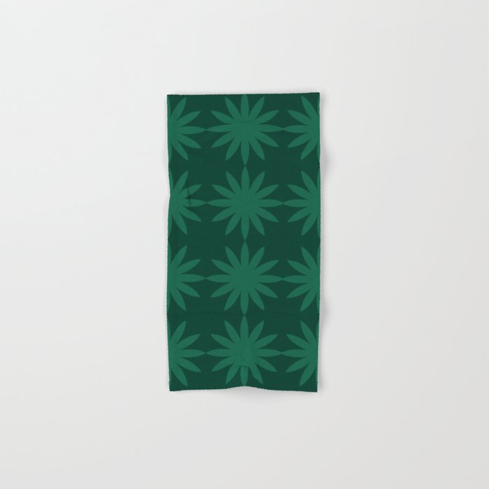 Emerald star flower Bath Towel Gallery Image 1