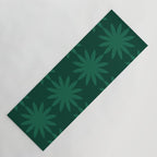 Emerald star flower Yoga Mat Gallery Image 1