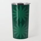 Emerald star flower Travel Mug Gallery Image 1