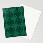 Emerald star flower Stationery Card Gallery Image 2