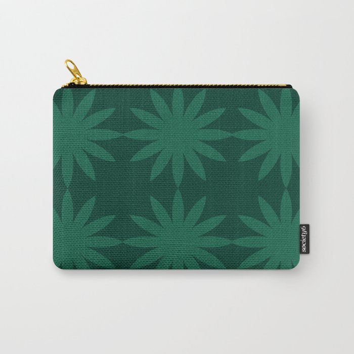 Emerald star flower Carry All Pouch Gallery Image 1
