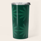 Emerald star flower Travel Mug Gallery Image 2