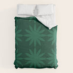Emerald star flower Comforter Gallery Image 6