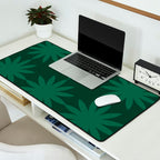 Emerald star flower Desk Mat Gallery Image 2