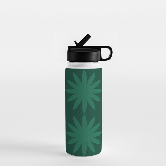 Emerald star flower Water Bottle Gallery Image 1
