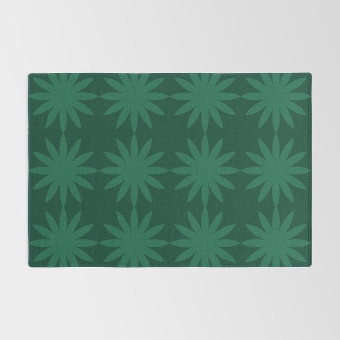 Emerald star flower Rug Gallery Image 2