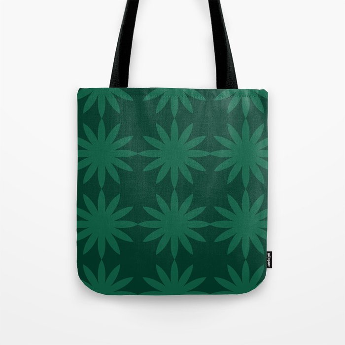 Emerald star flower Tote Bag Gallery Image 1