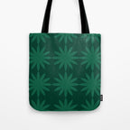 Emerald star flower Tote Bag Gallery Image 1