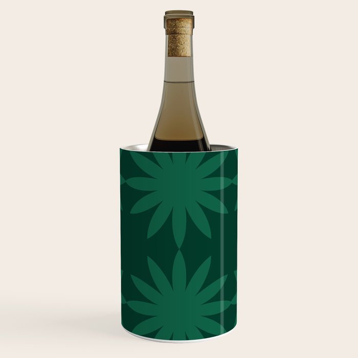 Emerald star flower Wine Chiller Gallery Image 1