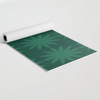 Emerald star flower Yoga Mat Gallery Image 2