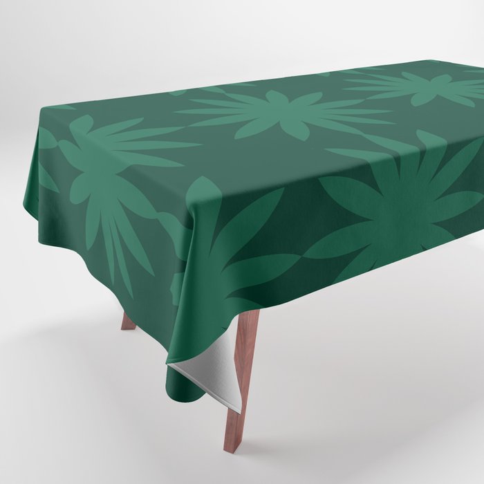 Emerald star flower Tablecloth Gallery Image 1
