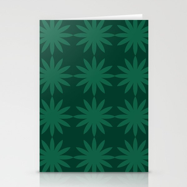 Emerald star flower Stationery Card Gallery Image 1
