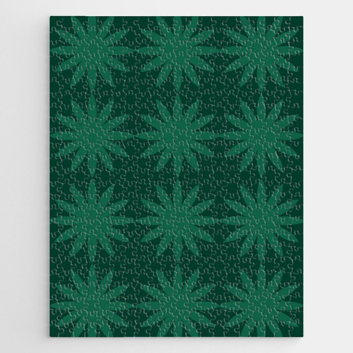 Emerald star flower Jigsaw Puzzle Gallery Image 1