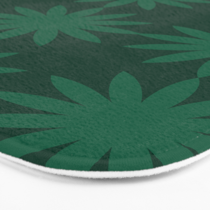 Emerald star flower Bath Mat Gallery Image 3