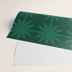 Emerald star flower Wrapping Paper Gallery Image 2