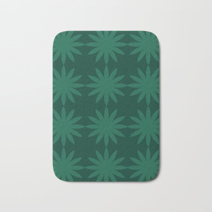 Emerald star flower Bath Mat Gallery Image 1