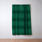 Emerald star flower Window Curtain Gallery Image 3