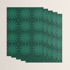 Emerald star flower Wrapping Paper Gallery Image 3