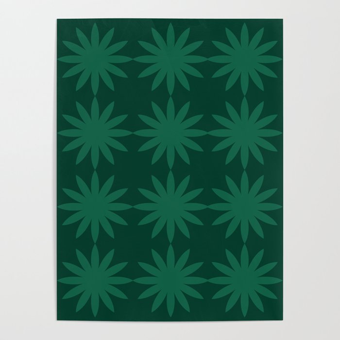 Emerald star flower Poster Gallery Image 4