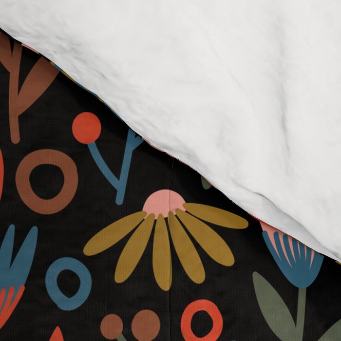 Exotic Midnight Floral Garden Comforter Gallery Image 4