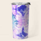 Tie Dye - Lavender and Turquoise  Travel Mug Gallery Image 2