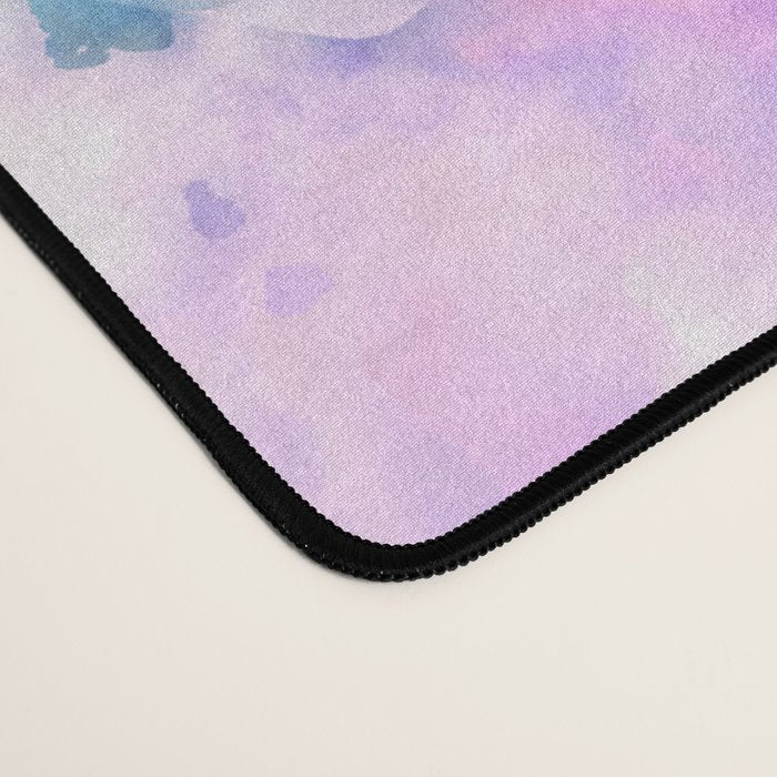 Tie Dye - Lavender and Turquoise  Desk Mat Gallery Image 4