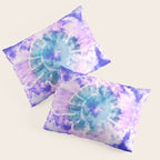 Tie Dye - Lavender and Turquoise  Pillow Sham Gallery Image 3