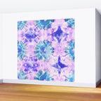 Tie Dye - Lavender and Turquoise  Wall Mural Gallery Image 2