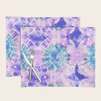 Tie Dye - Lavender and Turquoise  Placemat Gallery Image 1