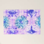 Tie Dye - Lavender and Turquoise  Welcome Mat Gallery Image 1