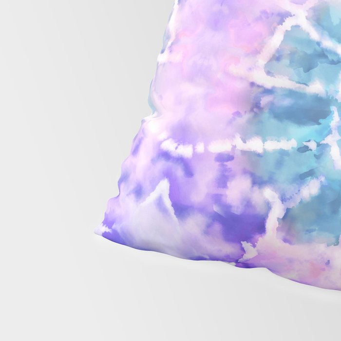 Tie Dye - Lavender and Turquoise  Pillow Sham Gallery Image 4