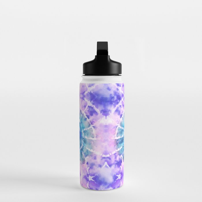 Tie Dye - Lavender and Turquoise  Water Bottle Gallery Image 3