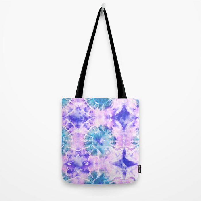 Tie Dye - Lavender and Turquoise  Tote Bag Gallery Image 2