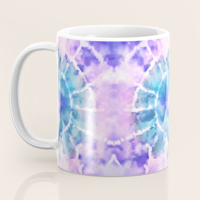 Tie Dye - Lavender and Turquoise  Coffee Mug Gallery Image 3