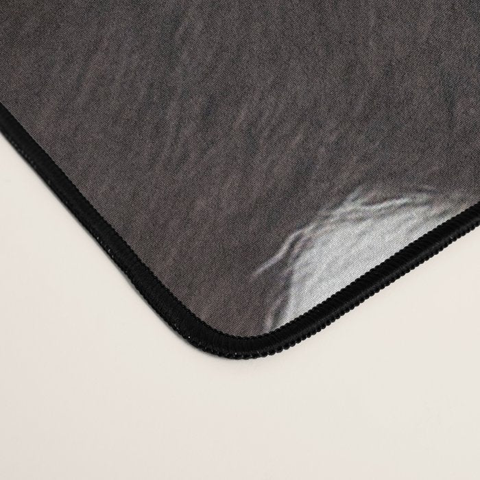 Black Cowhide, Cow Skin Print Pattern, Modern Cowhide Faux Leather Desk Mat Gallery Image 4