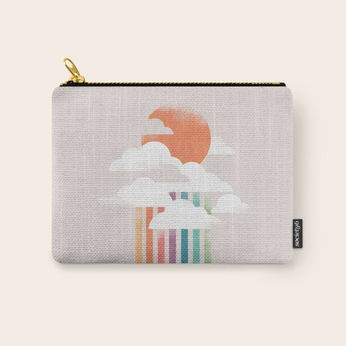 Colorful rain Carry All Pouch Gallery Image 1